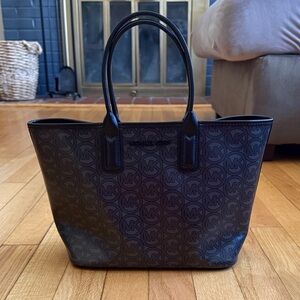 Michael Kors Black MK Logo Small Tote